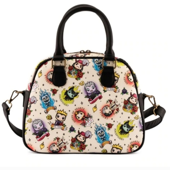 Loungefly Funko Pop Disney Villains Tattoo Crossbody Bag NWT - Picture 1 of 16